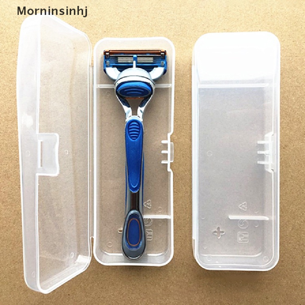 Mornin Kotak Penyimpanan Alat Cukur Pria Portable Travel Razor Case Wadah Kotak Cukur id