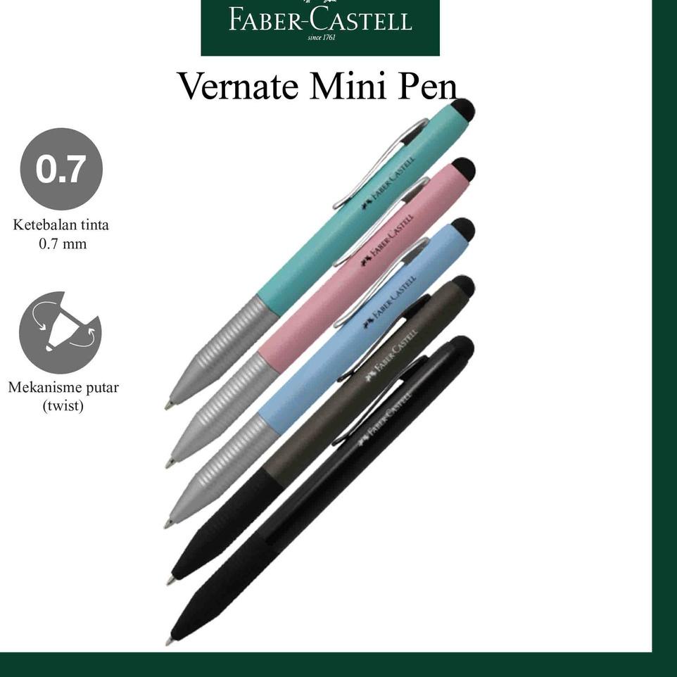

12.12 FLASH SALE Pulpen Faber Castell Mini Vernate II Stylus Untuk Smartphone Nib Pulpen 0.7 mm buruan