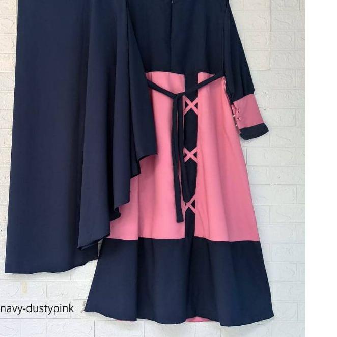 ☀ Gamis jumbo terbaru ld   140 Zaida Set Khimar Ukuran Jumbo L XL XXL XXXL 4XL ☂