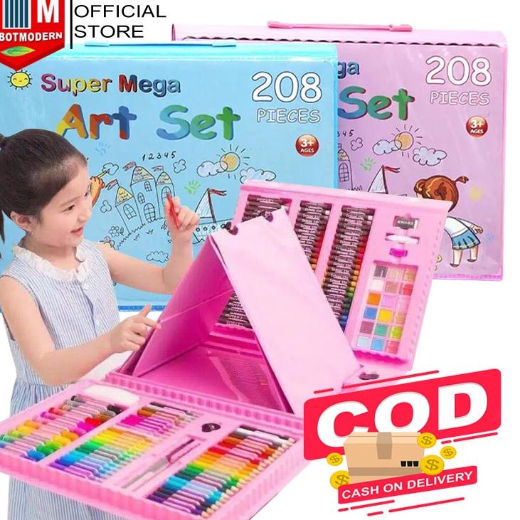 

Ready Terpopuler Alat Lukis Set Super Mega Art Crayon Oil Paste Pensil Warna Pensil Warna Cair Anak Mewarnai