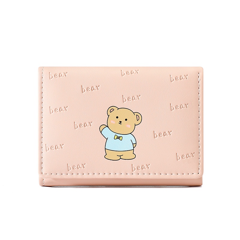 ♥DPS829♥ Dompet Cetak Wanita Cantik Dompet Mini Lipat Tiga Kali Lipat Portabel  Dompet Wanita Impor Murah Ldeal Untuk Dibawa Sehari-Hari Dan Pemberian Hadiah D247