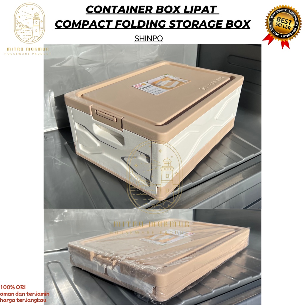 SALE!! CONTAINER BOX LIPAT SHINPO / KONTAINER BOX MINIMALIS / COMPACT FOLDING STORAGE BOX SIP-148