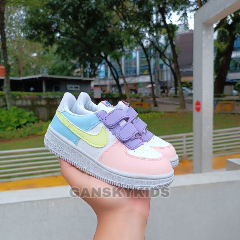 SEPATU ANAK PEREMPUAN NIKE AIR FORCE 1 PREMIUM HIGH QUALITY SEPATU ANAK ANAK CEWEK SNEAKERS ANAK WANITA KADO KIDS