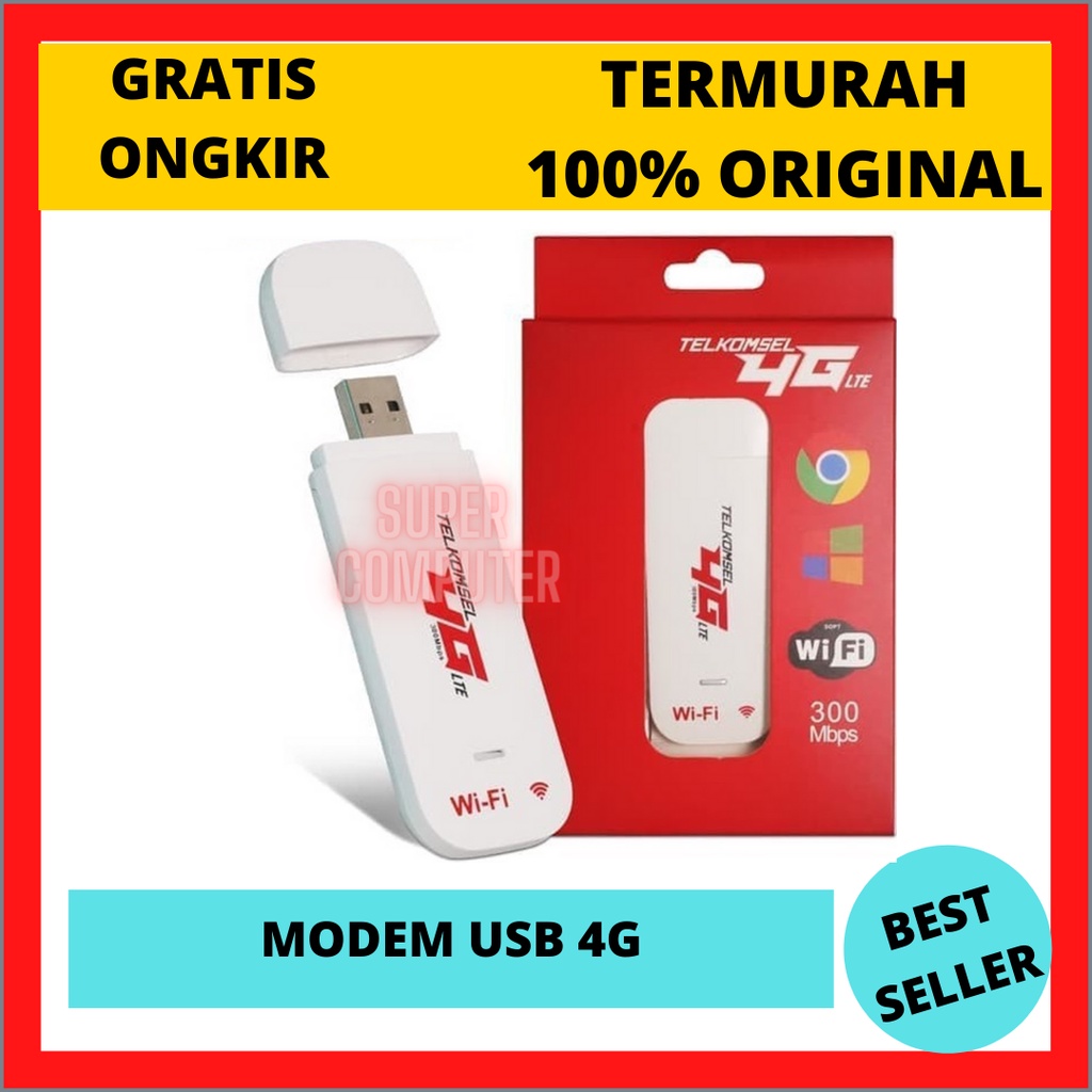 S.C MODEM USB / Modem USB Telkomsel 4G LTE 500 MBPS With Wifi / MIFI