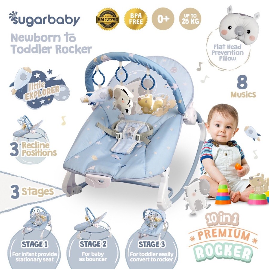 SugarBaby 10 in 1 Premium Bouncer - Sugar Baby - My Rocker