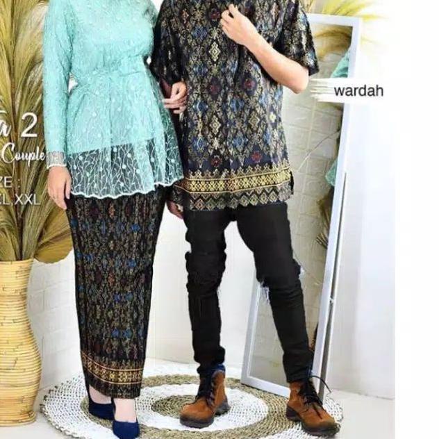 ♢ SET COUPLE KEBAYA SITA 2 ~ COUPLE KEBAYA WISUDA ~ COUPLE KEBAYA PESTA ~ KEBAYA COUPLE KEKINIAN ~ C
