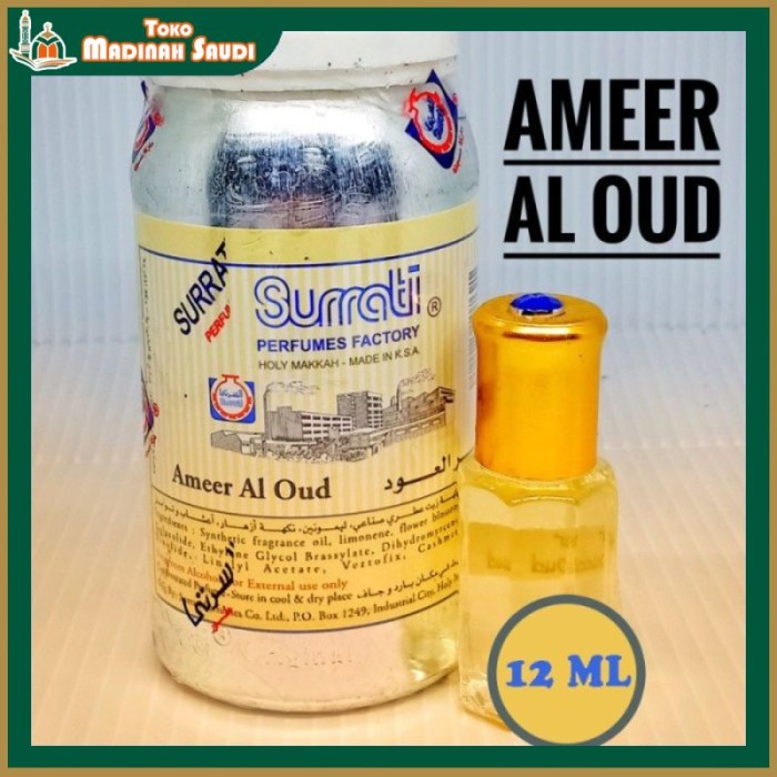 Parfum Ameer Oud Al Oud Surati Arab Saudi 12 Ml Wangi Oud Ori Premium