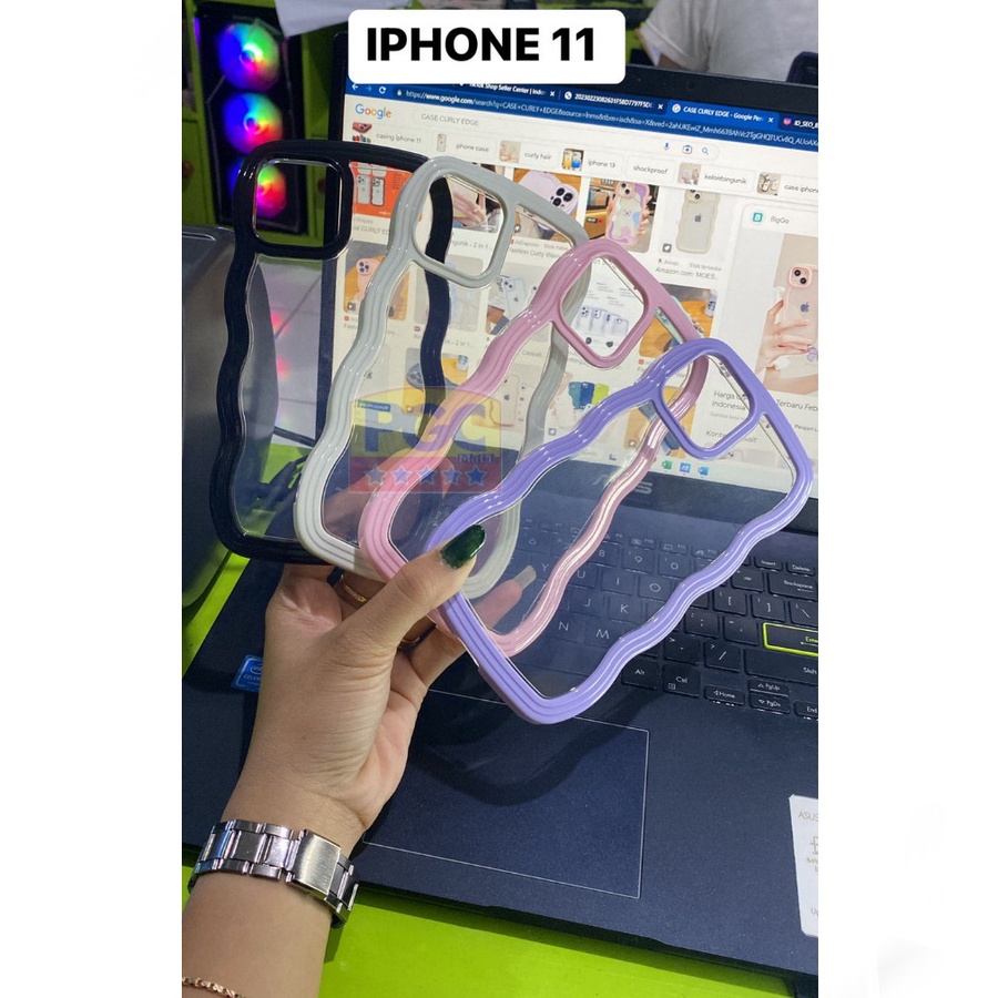 SILIKON HP CURLY EDGE ( IPHONE 11 ) CASE TERBARU 2023 - PGC MALL