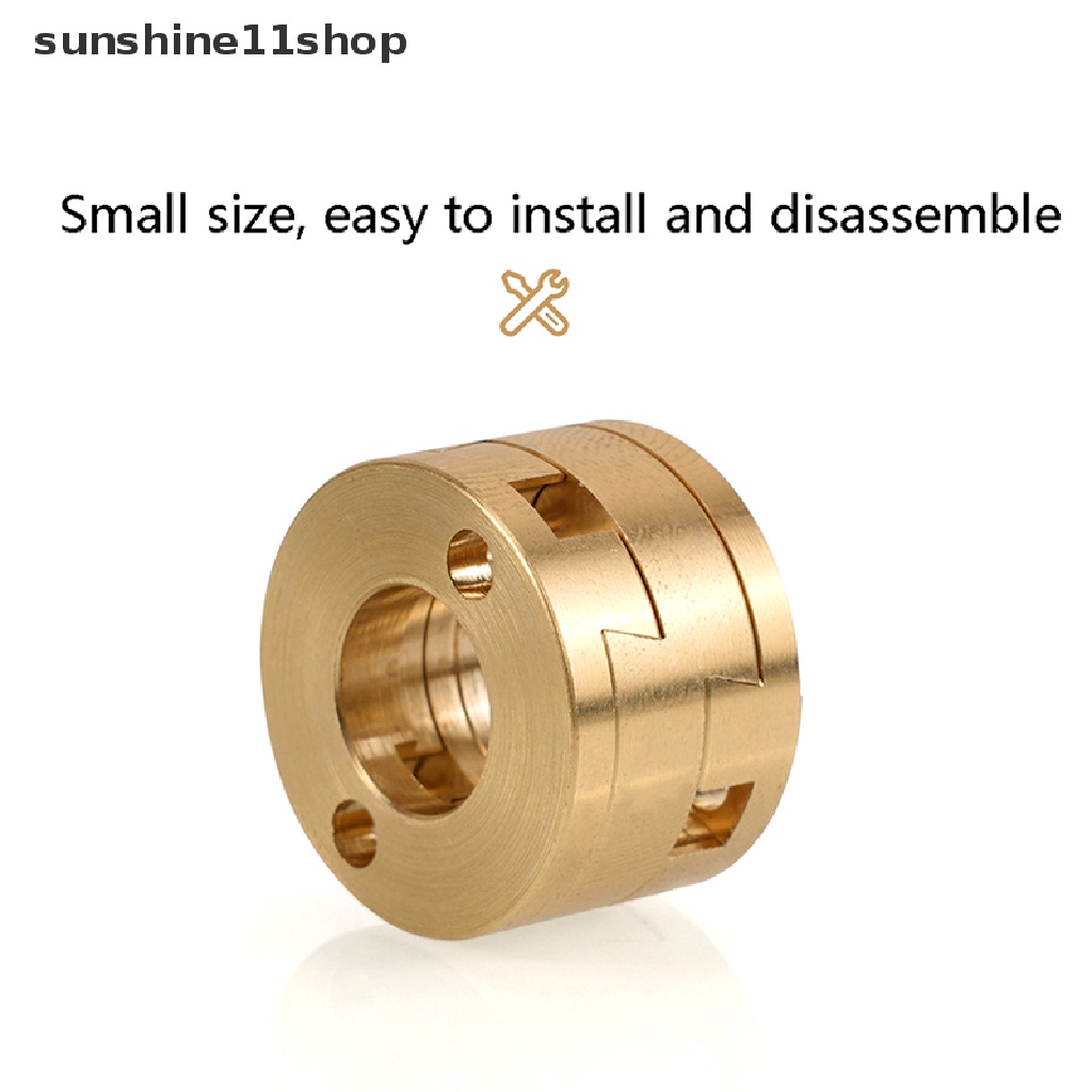 Sho T8 Z axis Round Brass Coupling Untuk VzBoT 3D Printer T8 Z-axis Screw Couplings N