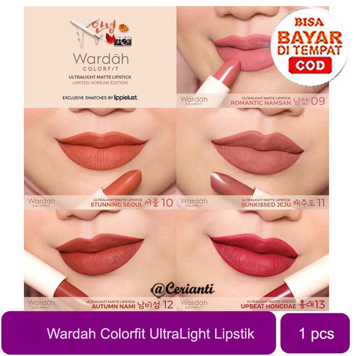 [LIPSTIK MATTE | BPOM] WARDAH Colorfit Ultralight Matte Lipstick 3.6g | lipstik mate wardah_Cerianti