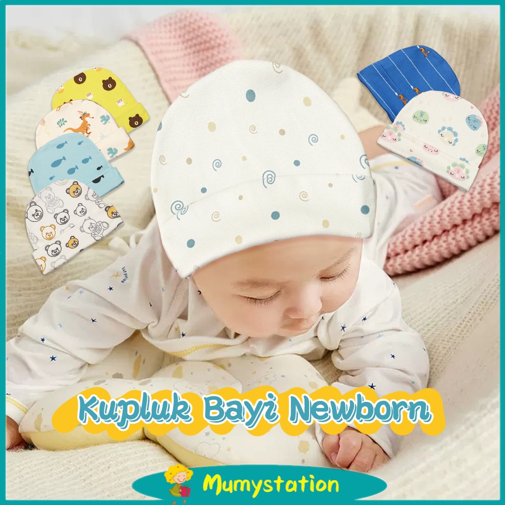 Mumystation baby new born hat cotton/ topi bayi Kupluk Bayi Katun