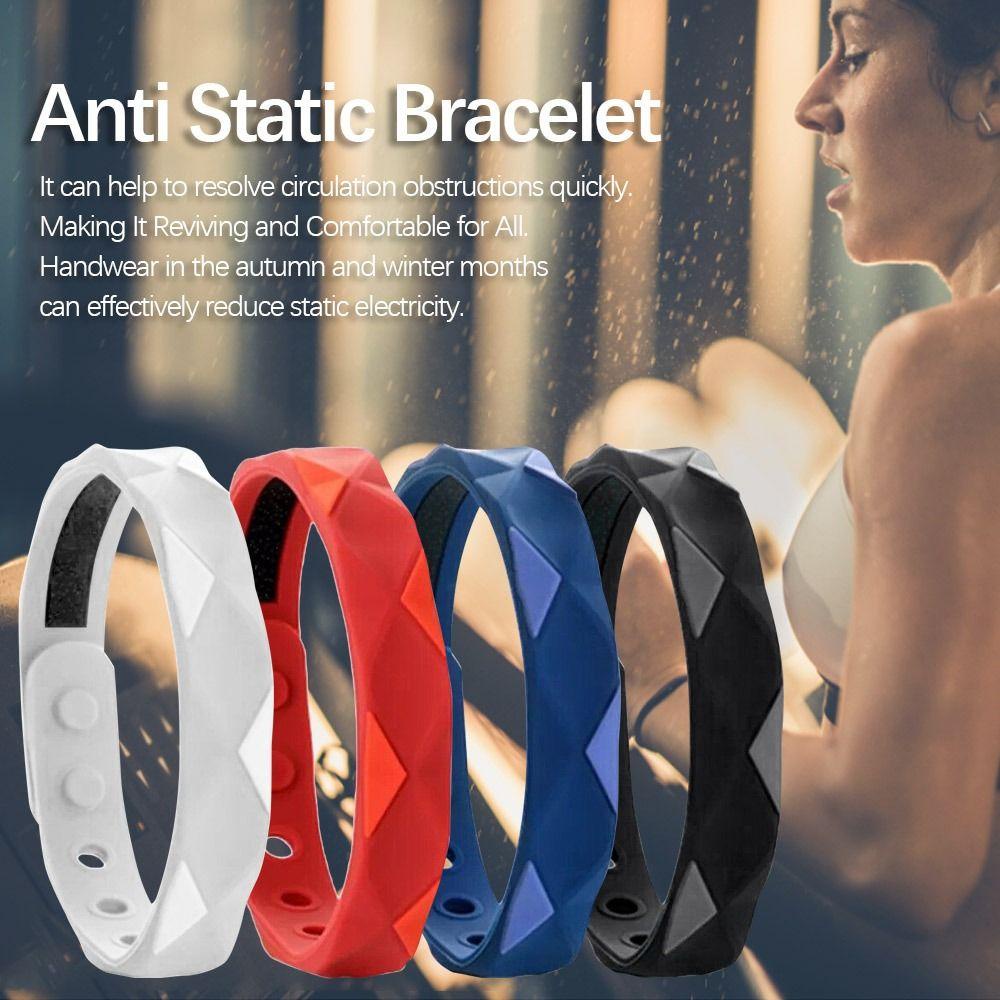 POPULAR Gelang Anti Statis Pesta Anti Lelah Perhiasan Karet Bangle