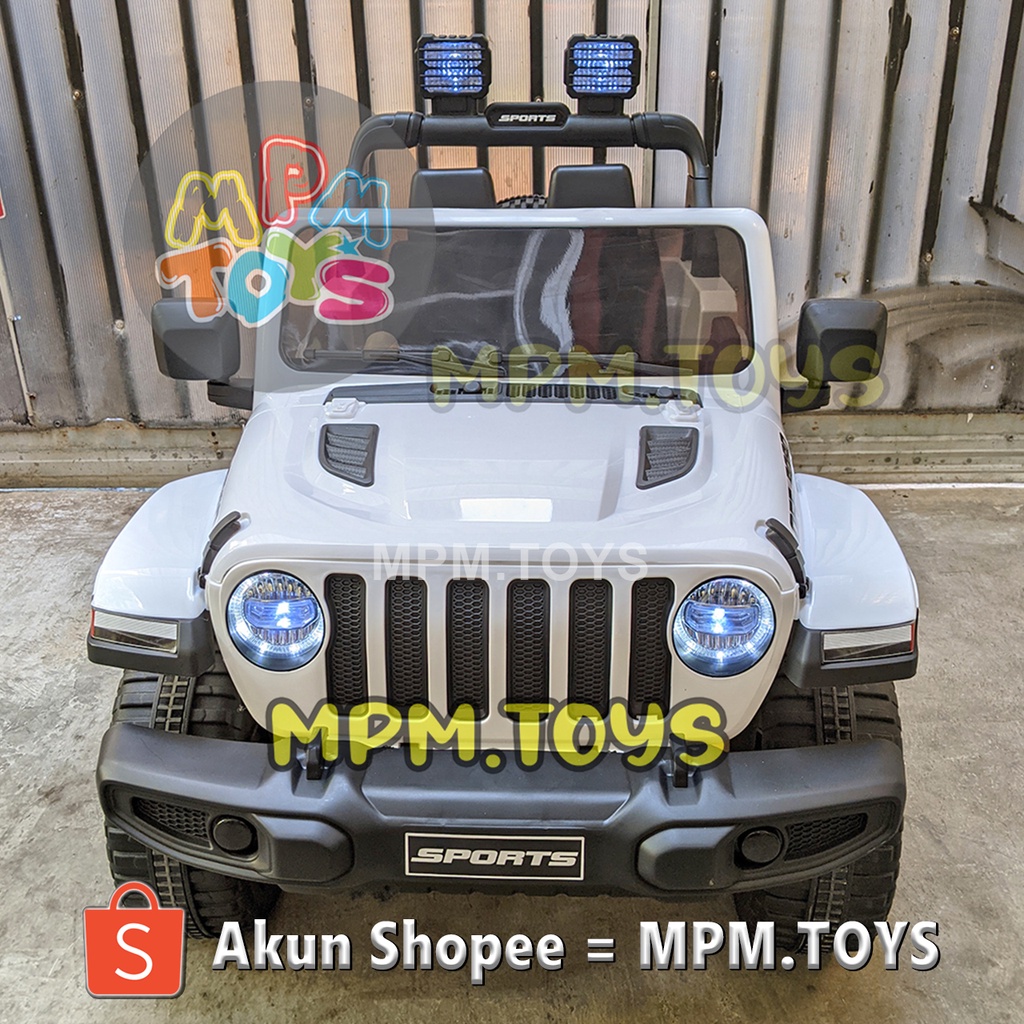Mainan Mobil Aki Anak Jeep Rubicon Mobil Remote Anak Jeep Anak Wrangler Jeep Off Road ORIGINAL