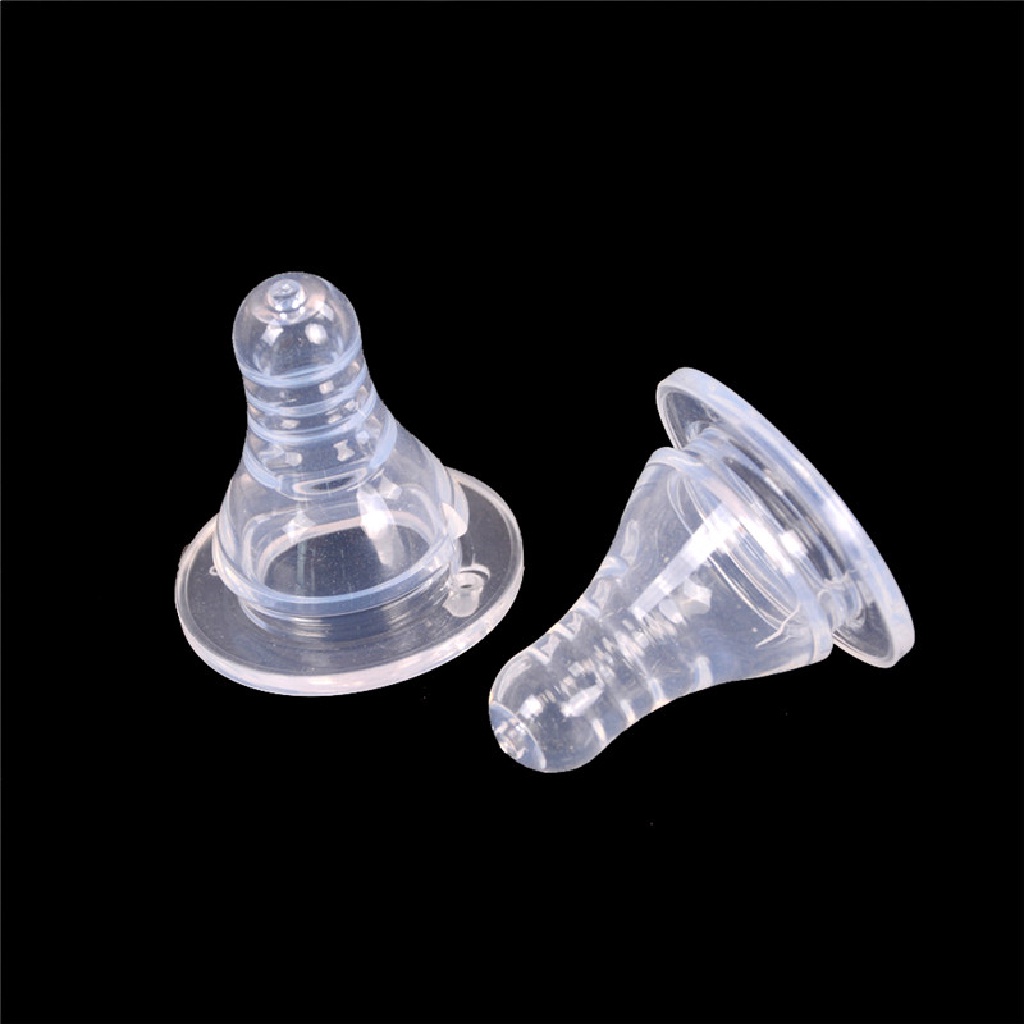 [tiantianbaofu] 2pcs Nipple Kaliber Lebar Dapat Dilengkapi Dengan Butik Botol Bayi Mulut Lebar