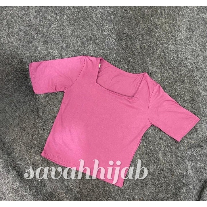 KAOS BASIC 6837/KAOS POLOS/TSHIRT WANITA