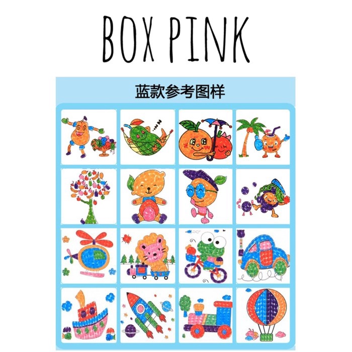 

DISKON SHOPEE/ DIY Finger Paint 12warna + Kertas Gambar 16lembar Mewarnai dengan Jari - pink