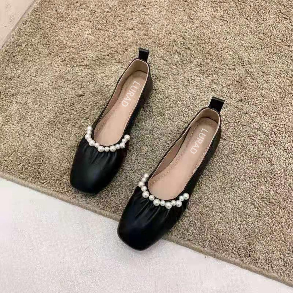 Sepatu Cewek Slip On Ballerina Sekolah Cewek Original Sepatu Flat Pelajar Flat Shoes Wanita Premium Kekinian Bahan Ringan Casual Modis