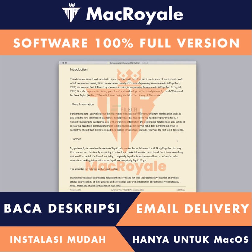 [MacOS] Author Full Version Lifetime Full Garansi