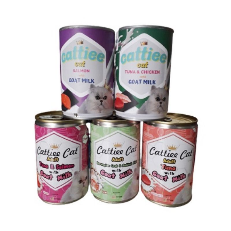 Makanan Kucing Basah Wetfood Cattiee Kaleng 405Gram