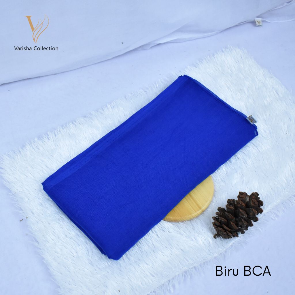 kerudung segiempat paris polos varisha size  110x110/ kerudung hijab segiempat paris polos varisha w