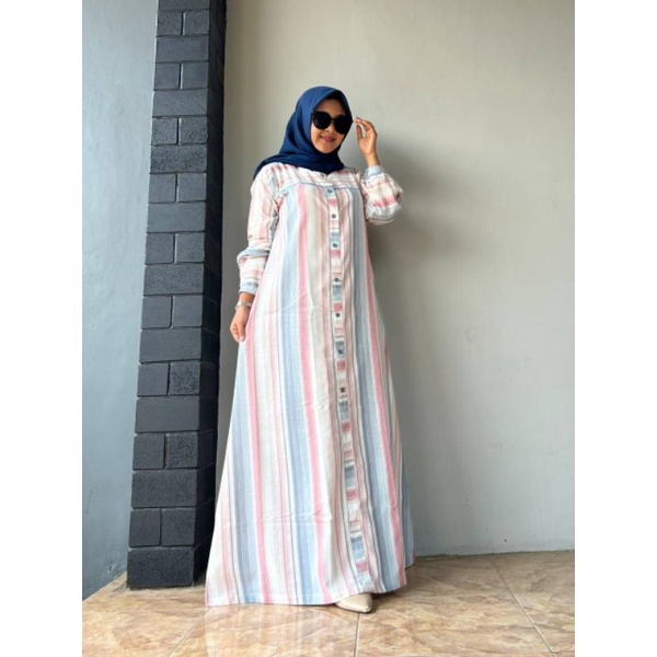 Dress katun triset salur