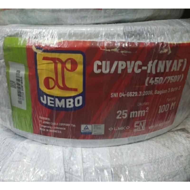 Kabel serabut NYAF 25mm Jembo KabelMetal / kabel jembo 25mm