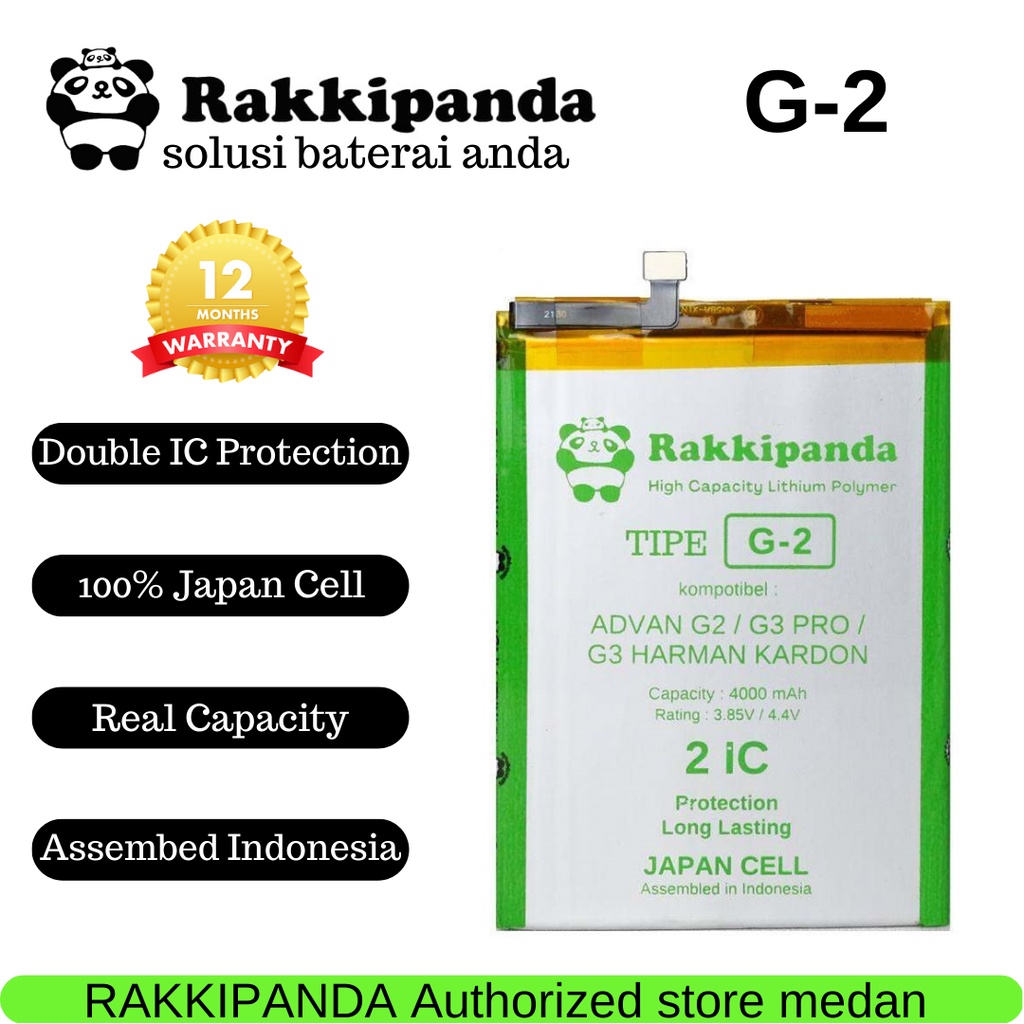 BATERAI RAKKIPANDA FOR ADVAN G2 / G3 PRO (2020) / G3 HARMAN CARDON ( 6001 )