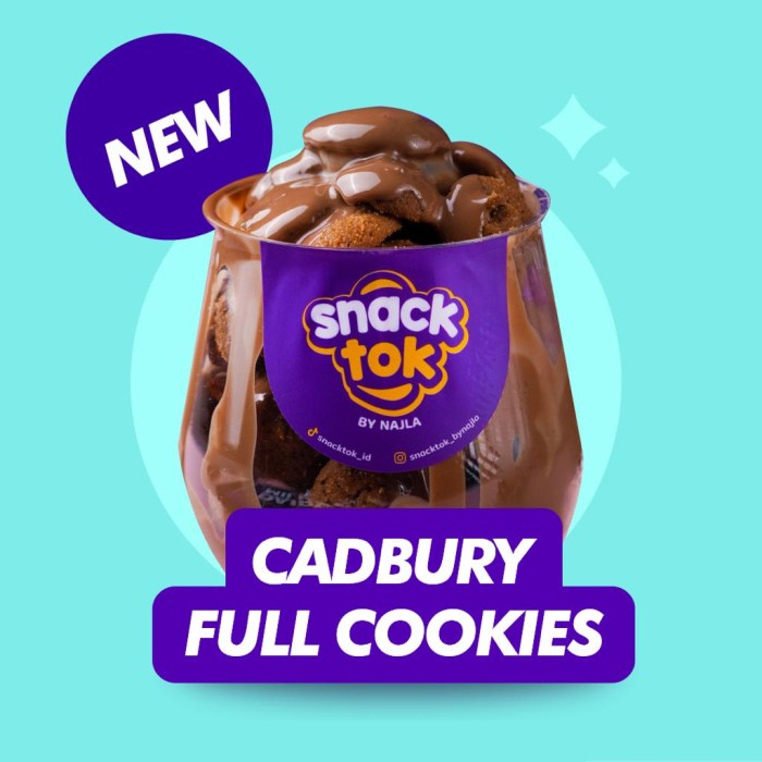 

Bittersweet By Najla SNACK TOK FULL COOKIES CADBURY Best Seller