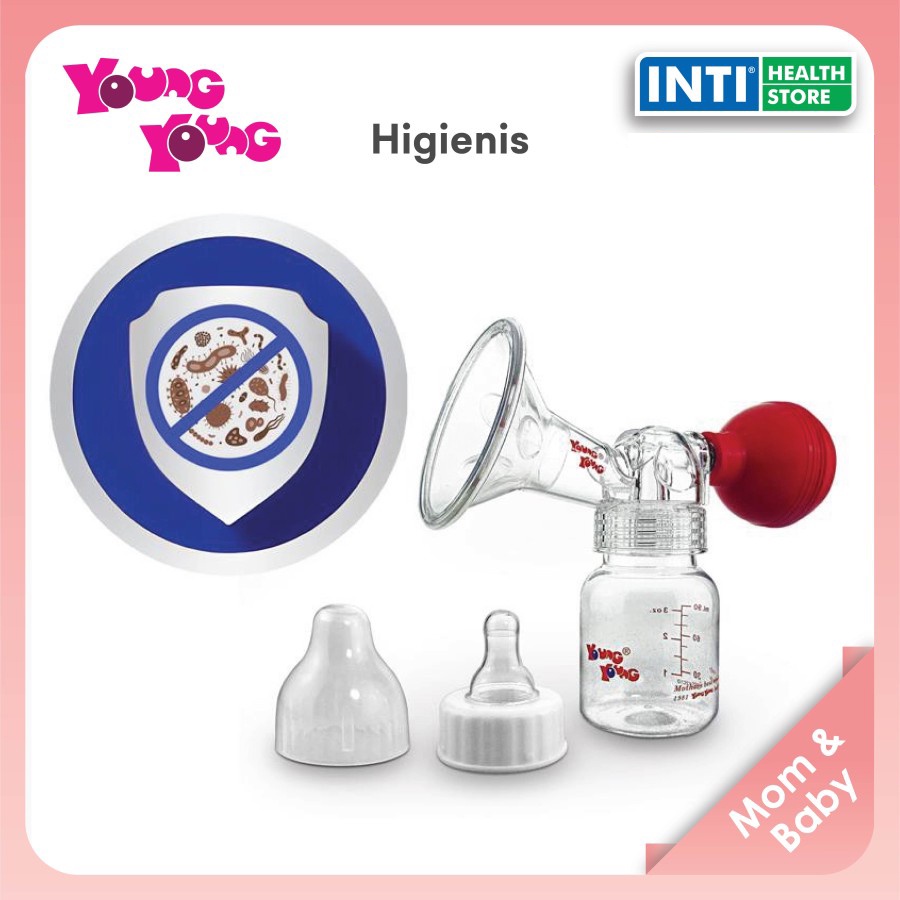 YOUNG YOUNG Pompa Asi Manual Kedap Udara Botol Susu Breast Pump 302