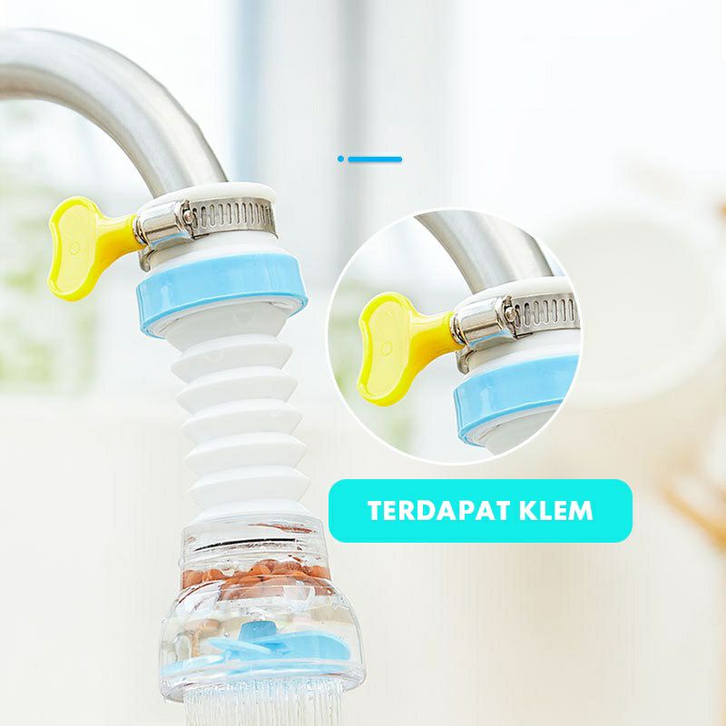 Sambungan Kran Air | Saringan Kran Air | Sambungan Kran Air FLEXIBLE Filter Air Anti Splash | Keran Filter