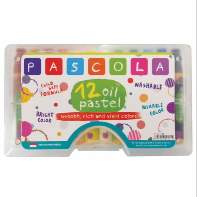 

Oil Pastels / Krayon / Crayon Pascola 12 Warna