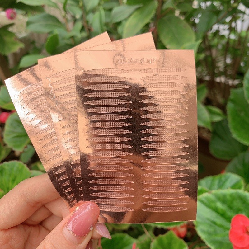 60 * 80mm Tahan Air Stiker Kelopak Mata Ganda Tak Terlihat Jejak Rose Gold Double Eyelid Patch Beberapa Model Firm Double Eyelid PasteMakeup Tools