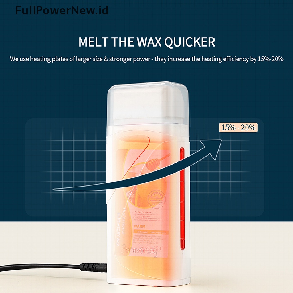 Power Roll on Depilatory Hot Wax Warmer Heater Roller Mesin Penghilang Bulu Rambut Listrik ID