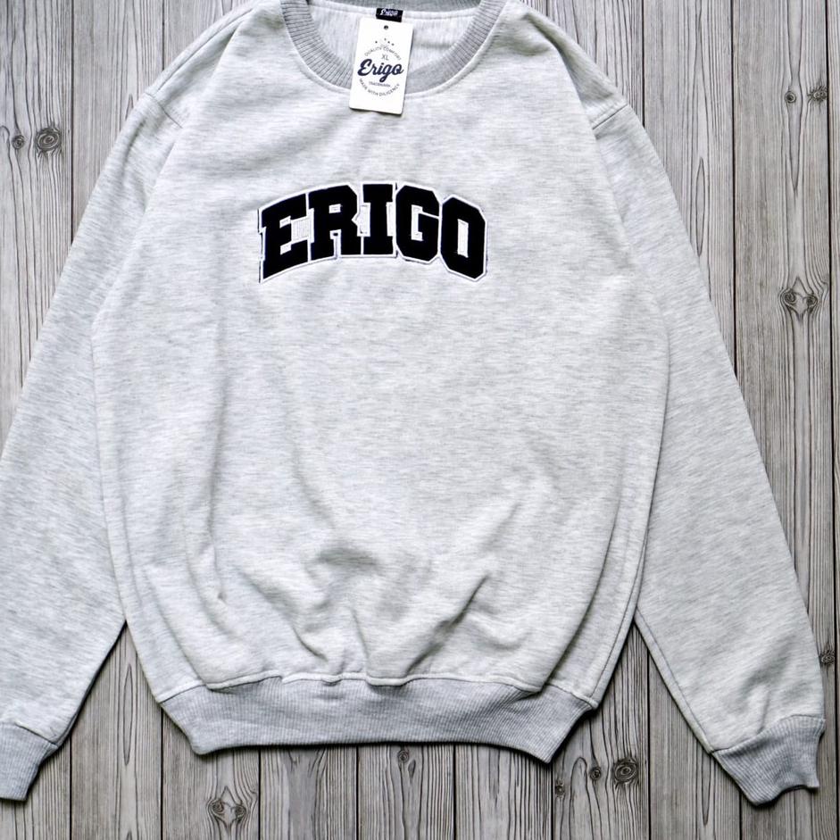 ○ SWEATER ERIGO CREWNECK TERBARU - SWEATER PRIA ERIGO CREW NECK HITAM MURAH ✫