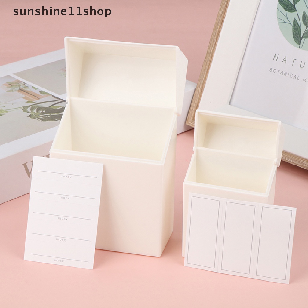 Sho 1Pc Flip Lid Design Storage Case Kotak Penyimpanan Aplikasi Lebar Compact Flip Lid Drawer Sorg Kotak Penyimpanan N