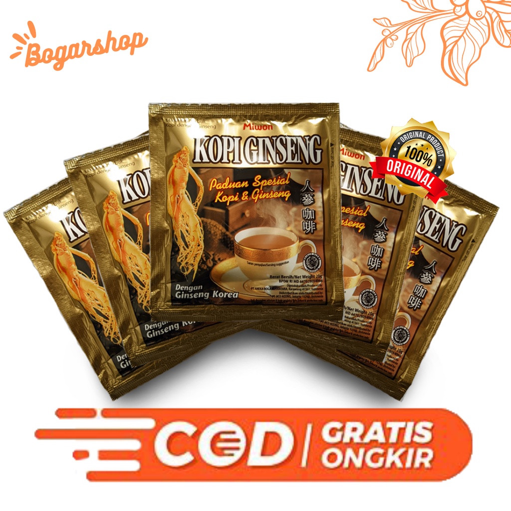 

Kopi Ginseng Miwon Isi 5 Sachet