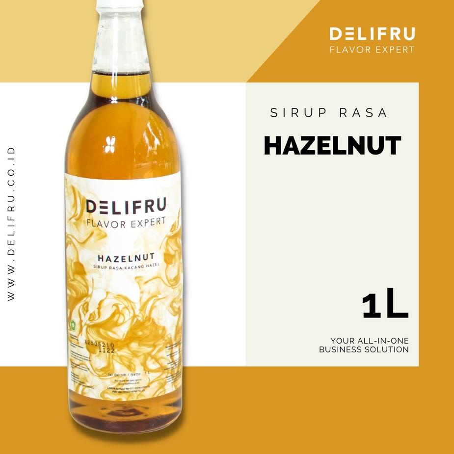 

✺ Hazelnut Syrup Delifru 1 Liter - Sirup Hazelnut Premium ♤