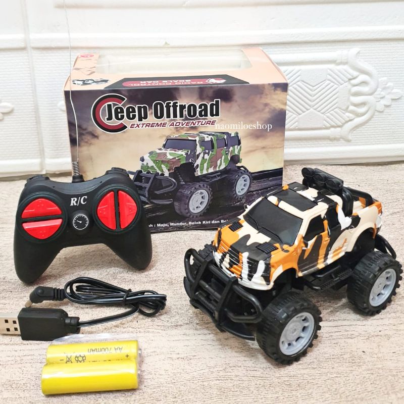 Hardtop military RC CHARGE Mobil Remot Kontrol / RC Offroad / Rock Crawler Mobil Jeep Remote Control Mini Climber New Edition USB CHARGE