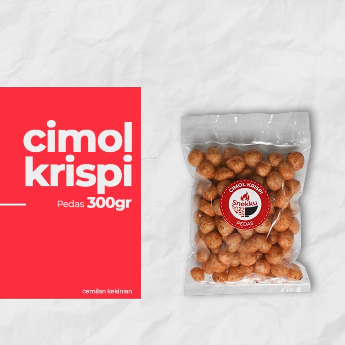 

Cimol crispi gurih pedas 300gr