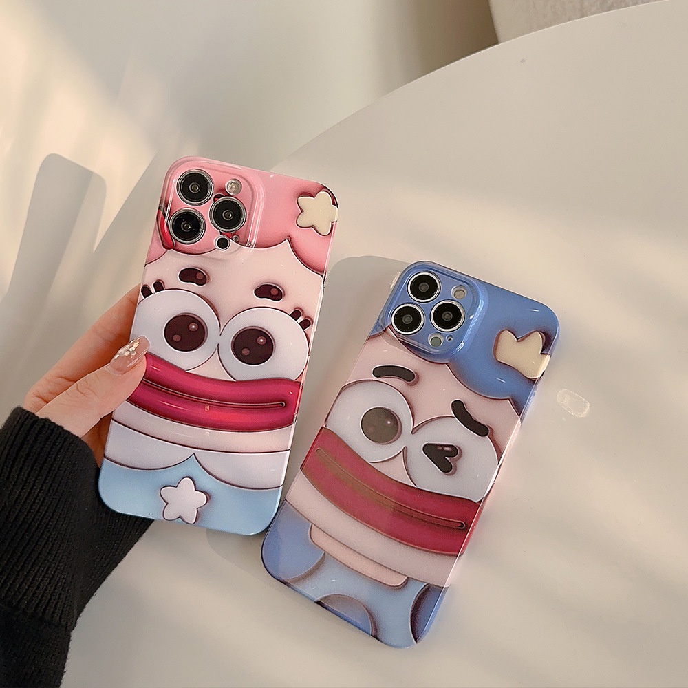 3d Freaky Dolls Couple Hard Shell Case Untuk Iphone SE 2020 7 /8 Plus 14x XR XM 11 12 13 PRO MAX Casing Cover Pelindung AT0047