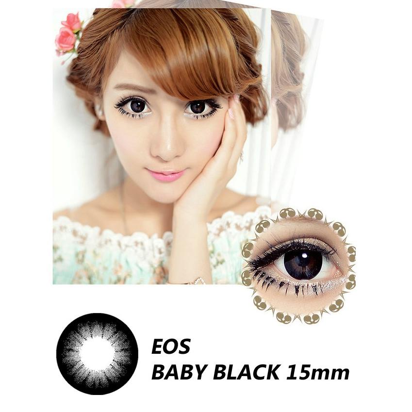 HARGA BERSAHABAT Softlens EOS Baby Black
