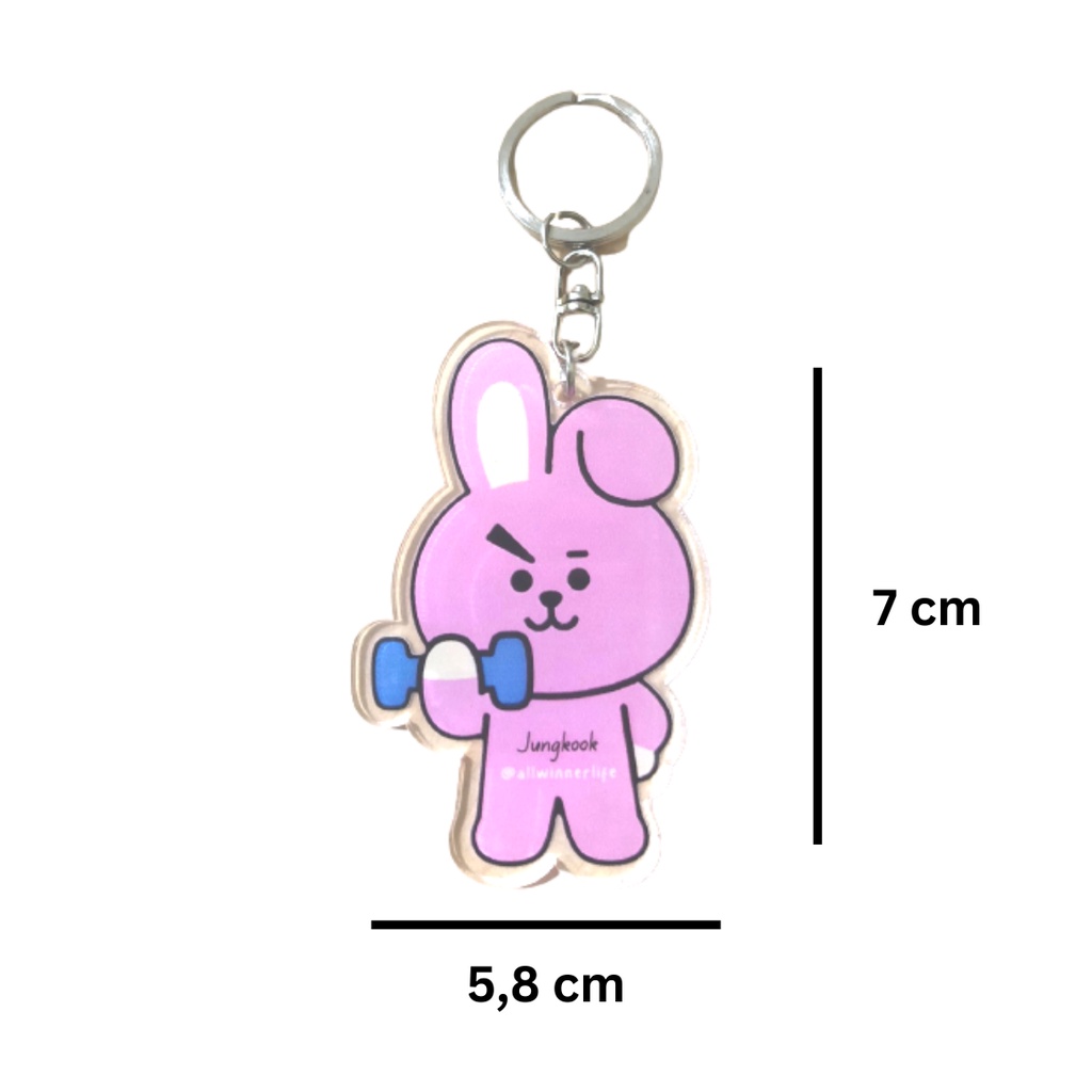 GANTUNGAN KUNCI BTS ARMY KEYCHAIN AKRILIK BT21 BERKUALITAS Gantungan Tas Karakter Bangtan Boys Jin Suga J-Hope RM Jimin V jungkook