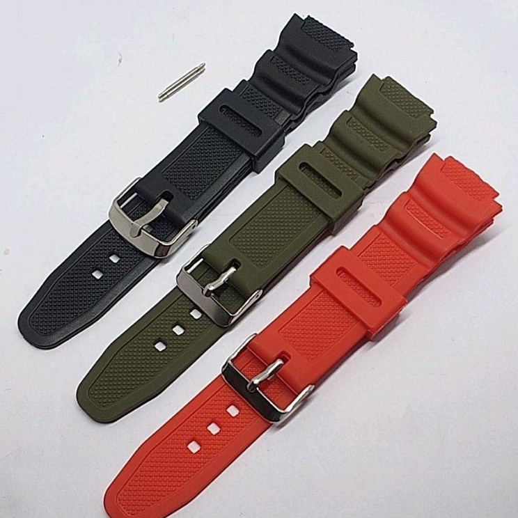 STRAP TALI JAM TANGAN CASIO SGW-300H SGW-400H SGW-450H SGW-500H FREE 2 PEN RUBBER STRAP TALI JAM SGW
