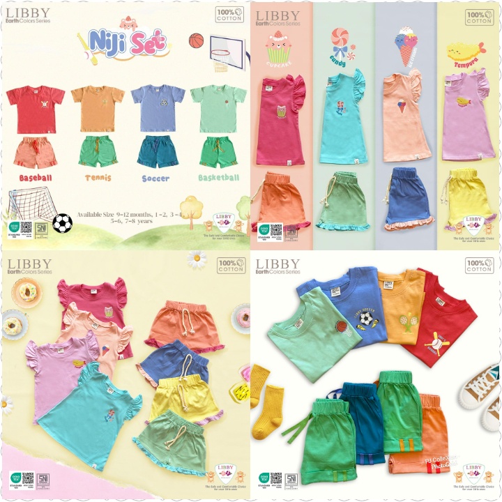 Libby  stelan Niji Set Boy/Girl(1 setel)