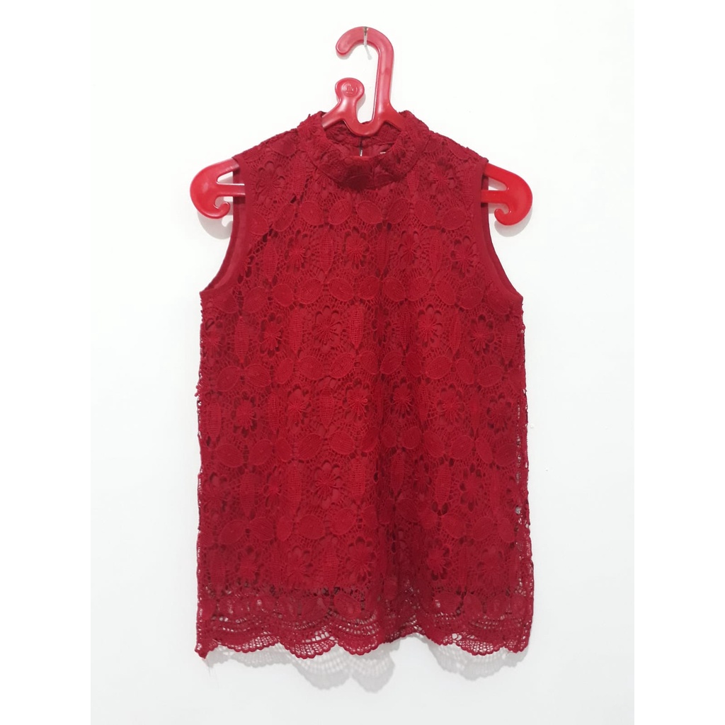 thels.label - BLF Woman Blouse Red Brokat (NA136)