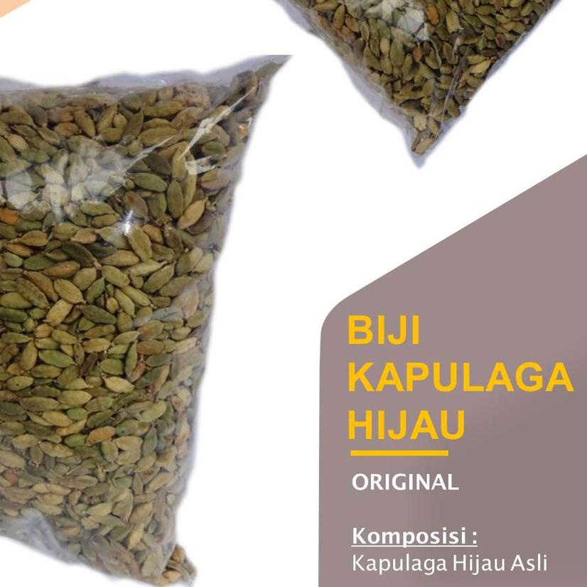 

➩ Biji Kapulaga Hijau 250 gr, 500gr, 1kg / Kapulaga Sabrang/ Kapulaga India / Green Cardomum ✱