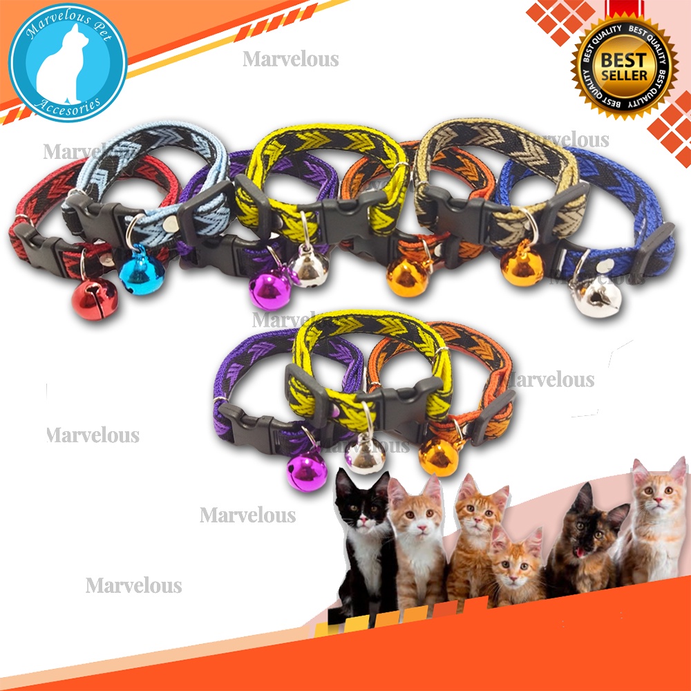 Kalung Kucing Anjing Lucu Motif Panah Lonceng 14 mm