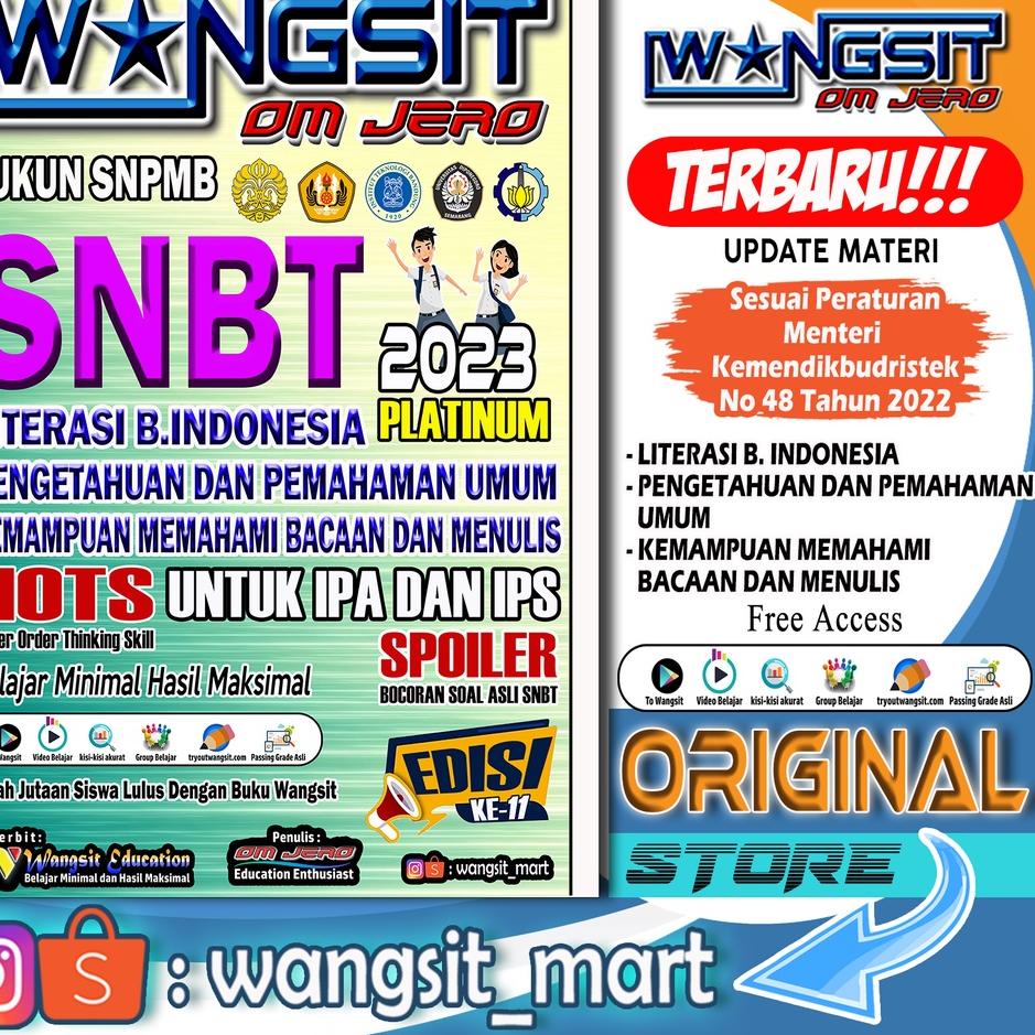 

Code2y2Xm (ORI) SNBT 2023 [TPS- LITERASI B. INDONESIA] buku Wangsit Om Jero SNBT 2023