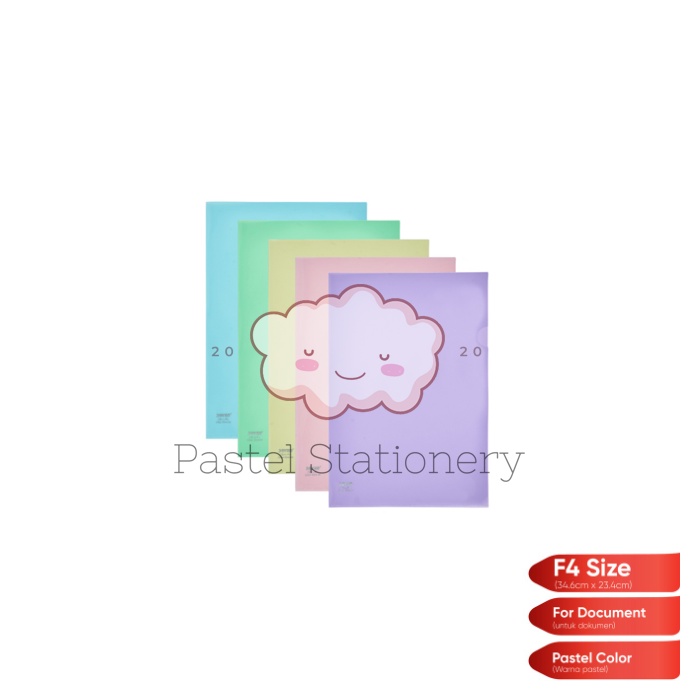 

Map L Plastik F4 Joyko CS-11-F4 - Clear Sleeves Folio Pastel Color