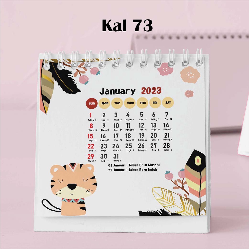 

Hanabi Kalender Mini 2023 / Kalender Meja 2023 Custom KAL73